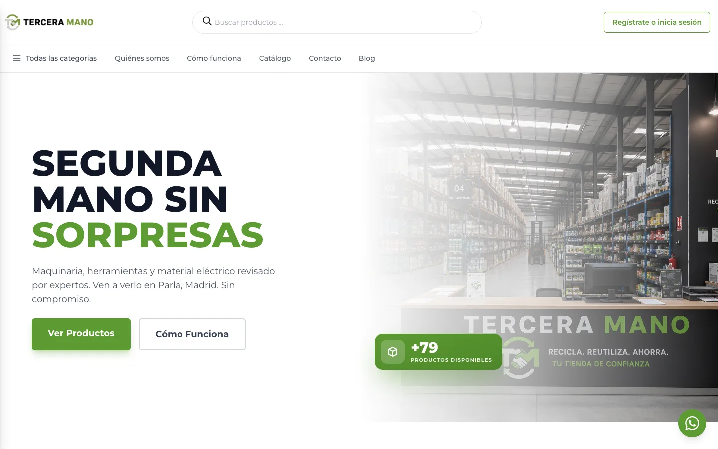 Captura de la web de Tercera Mano