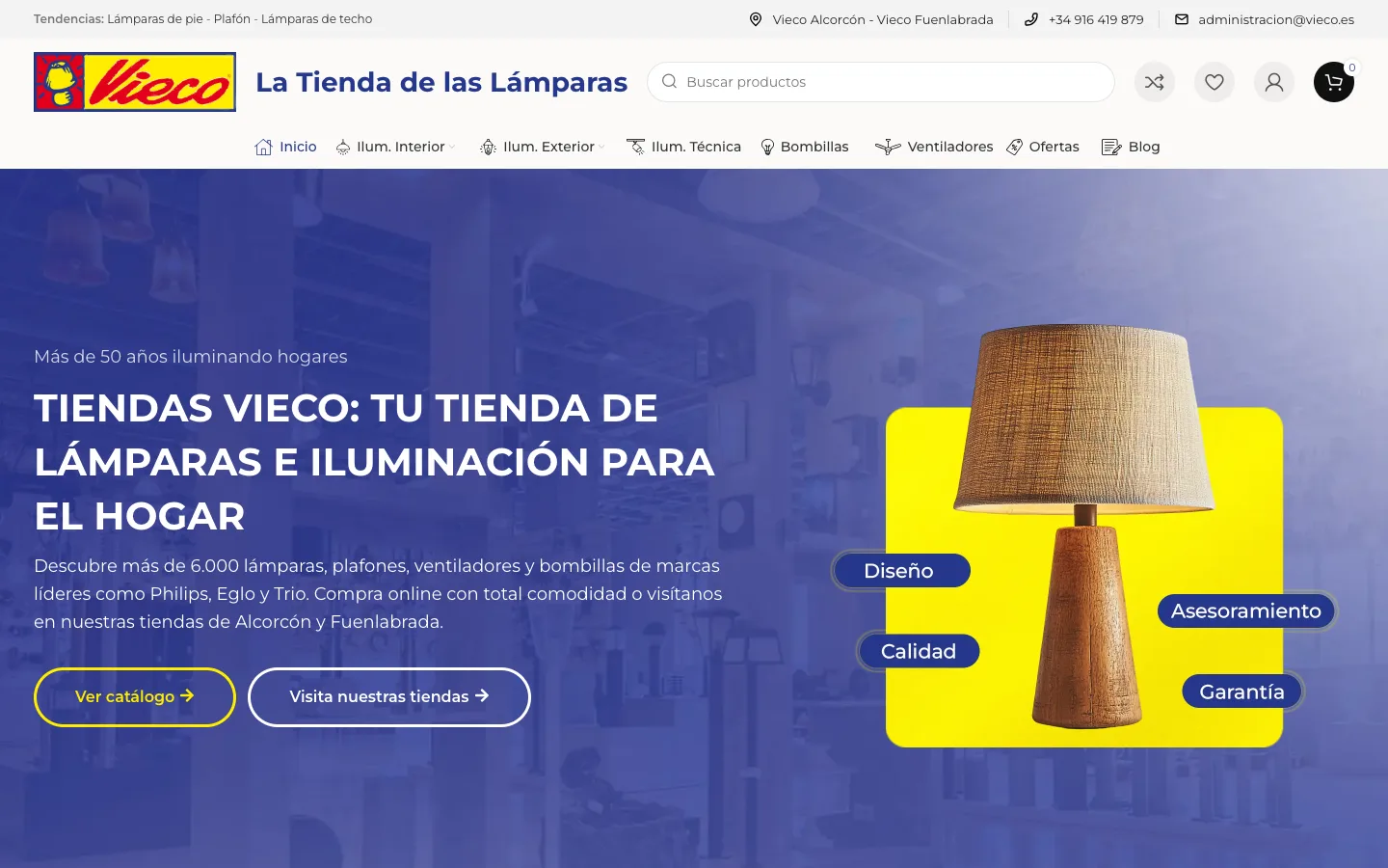 Captura de la web de Vieco